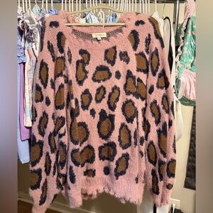 NWOT Umgee Sweater - Leopard